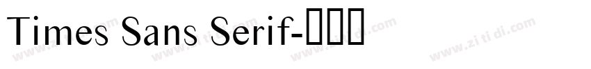 Times Sans Serif字体转换